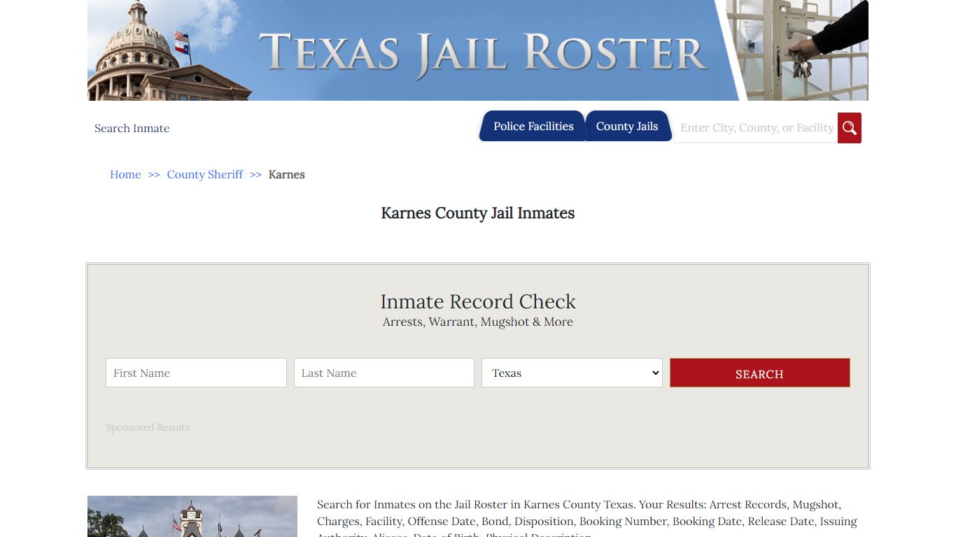 Karnes County Jail Inmates - Jail Roster Search